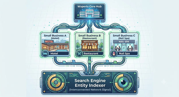 Wxperts Tracing Footprint: Interconnected Network Signal and Search Engine Entity Indexer